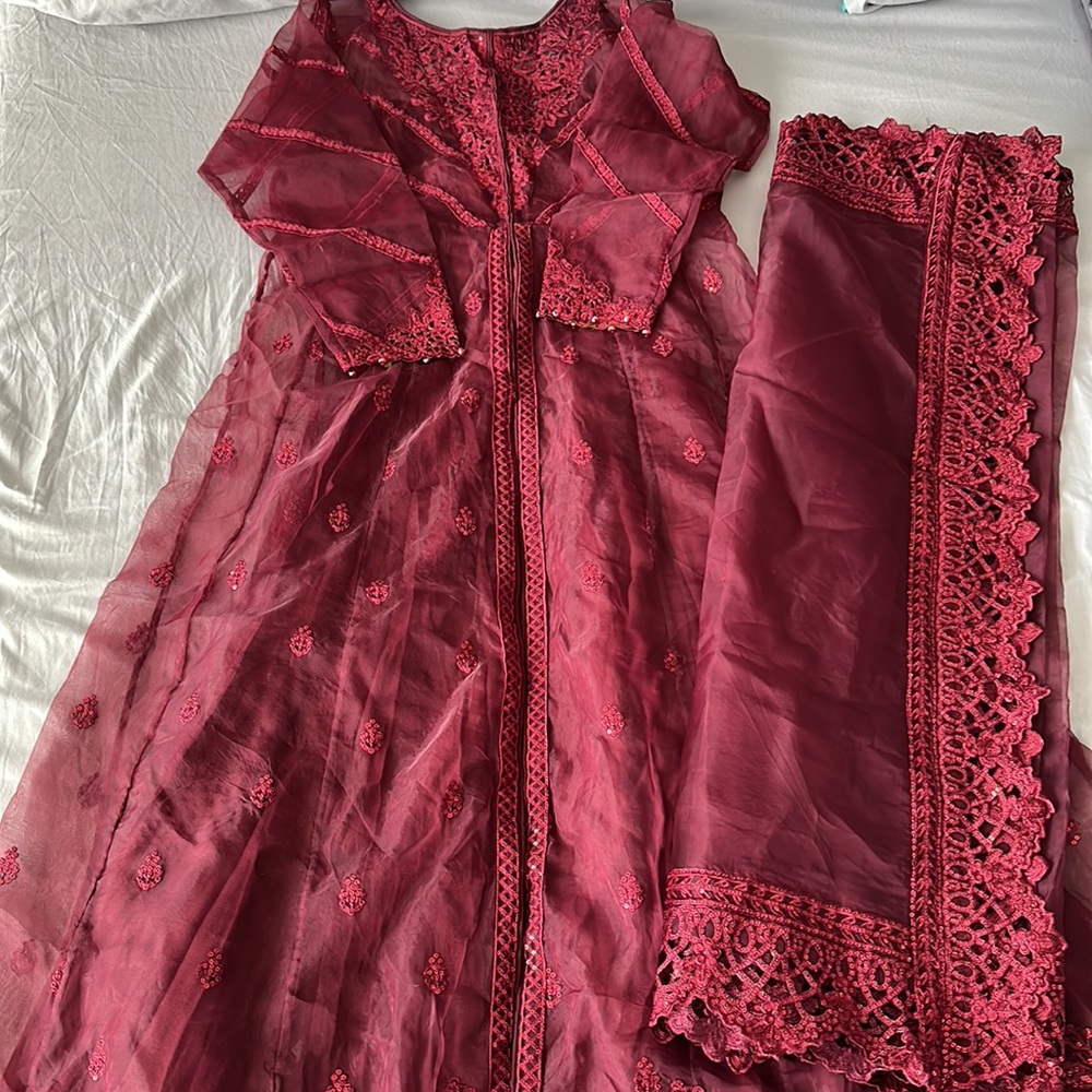 Pakistani Fancy DresS long Gown style VANYA - Picture 5 of 13